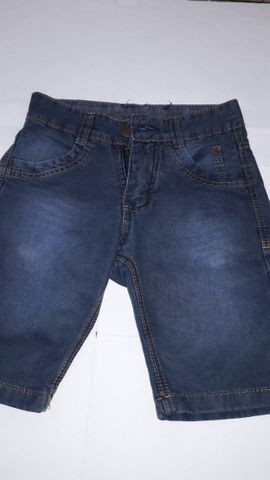 Bermuda Infantil Jeans , Marca Bob Bandeira -tam.10 - semi nova - ótima - Foto 4