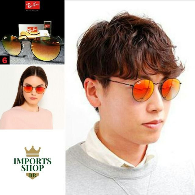 Óculos de Sol Rayban RB3447 Round com Proteção UV - Foto 6