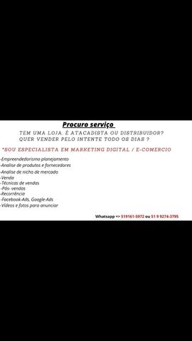 Vaga, Especialista em Marketing Digital / E-Comércio