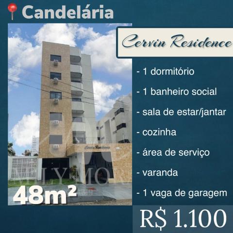 LOCAÇÃO - Apto em Candelária - 1/4 - Cozinha c/ Armários - R$ 1.100 (incluso taxas) CL839