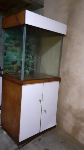 Vendo aquário completo com bomba e filtro