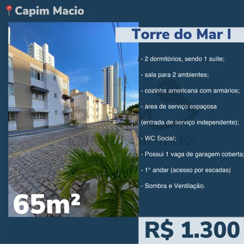 Alugo Torre do Mar I - 2/4 sendo 1 suíte - 65m² - R$1.300 - TM2339