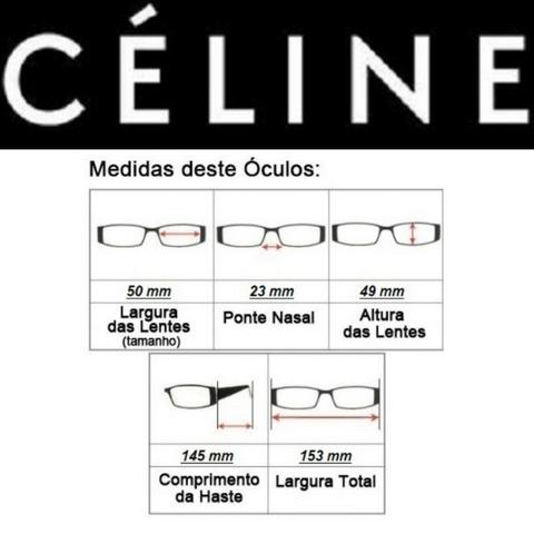 Óculos Feminino Céline Quadrado 5689 com Proteção UV - Foto 5