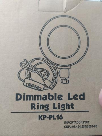 Luz Iluminador Ring Light 6 Polegadas Kp-pl16 Knup 72 Led - Foto 6