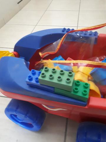 Carrinho Com Haste E Blocos De Montar - Foto 2