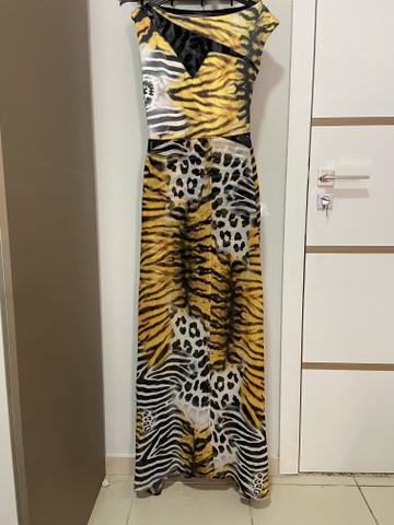 VENDO VESTIDO LONGO - Animal print
