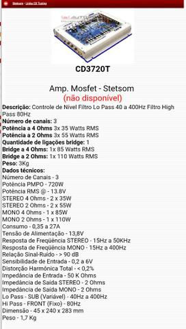 Módulo amplificador stetsom