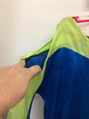 VENDO blusa seda bicolor - TAM M