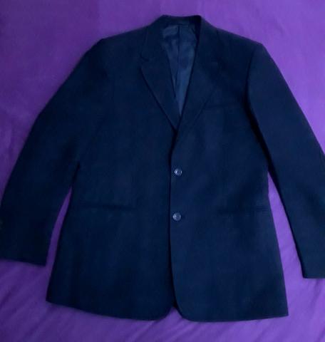 Blazer acetinado marinho