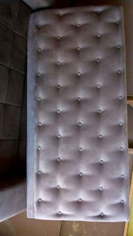 Cabeceira painel Lux casal nova em Suede - Foto 2