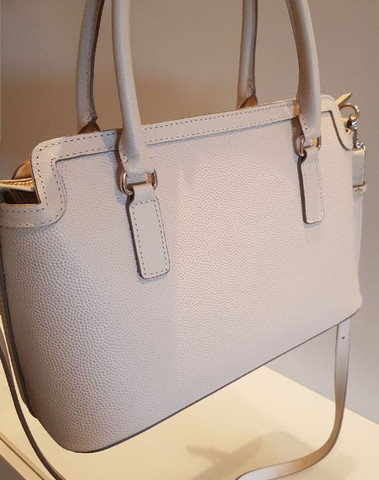 Bolsa Ellus DLX Off White - em Couro - NOVA - Foto 2