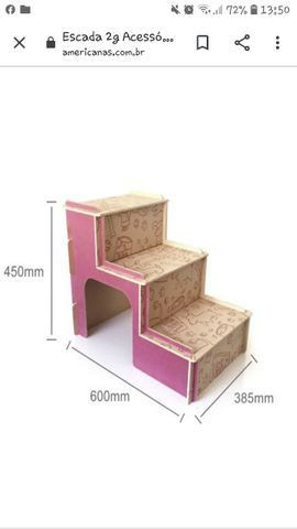Escada para pet desmontável em MDF - Foto 4