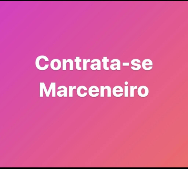 Contrata-se marceneiro ou meio oficial