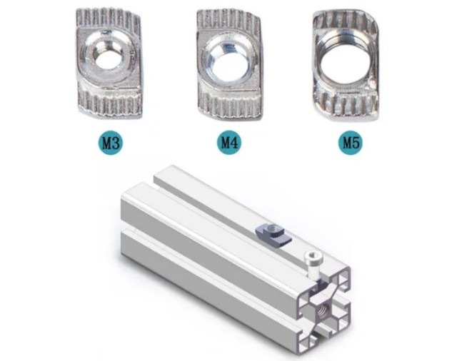 COD-CP463 Kit Porca Martelo T M4 - Serie 20 - 20 Unidades 3D Arduino Automação