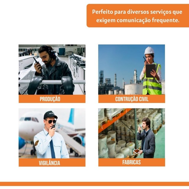 Kit 2 Rádio Comunicador Walk Talk Ht UHF 16 Canais Ltomex - Foto 3