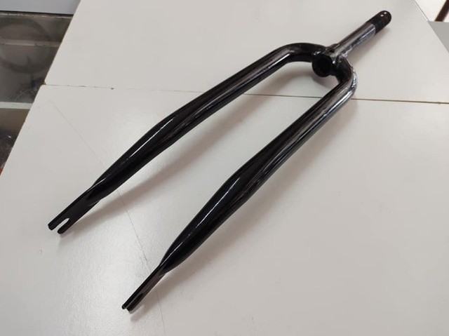 Garfo de bicicleta anos 80/90 em aço carbono novo de estoque antigo. - Foto 5