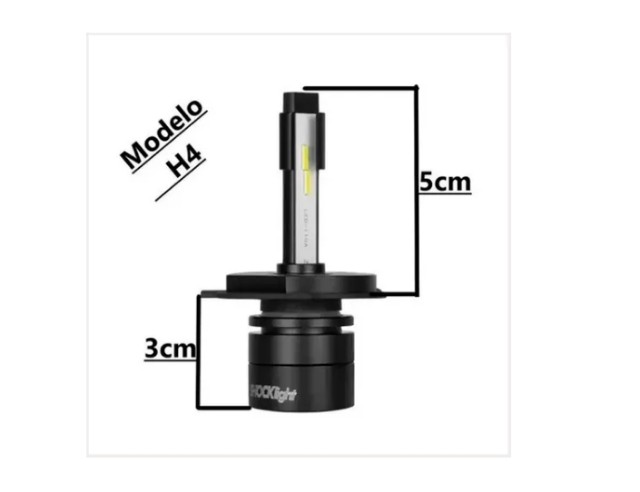Par Headlight Shocklight S14 Nano H4 6000k 12v 32w 3600lm Ultra Led - Foto 3