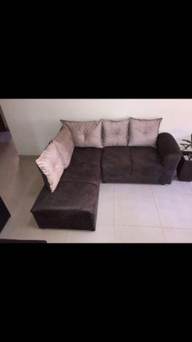 Sofá de canto Larissa c/5 almofadas - Foto 2