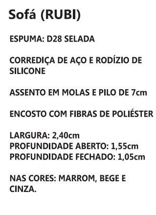 Sofá Rubi (Retrátil e Reclinável) - Foto 2
