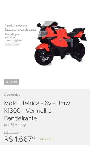 Vende-se Moto Elétrica BMW (pouco uso) - Foto 6