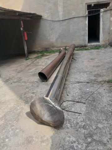 Vendo chaminé todo inox de 9.5 comprimento e 30 de diâmetro