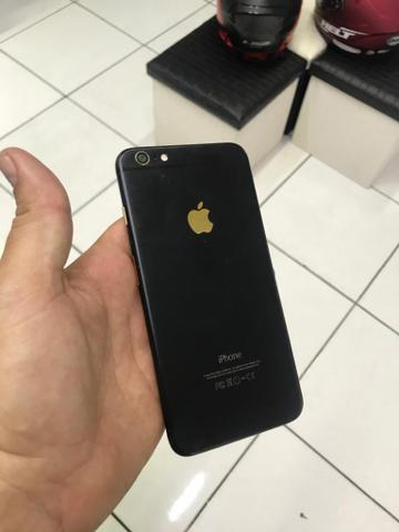 I phone 6 plus 64g preto e dourado edição limitada
