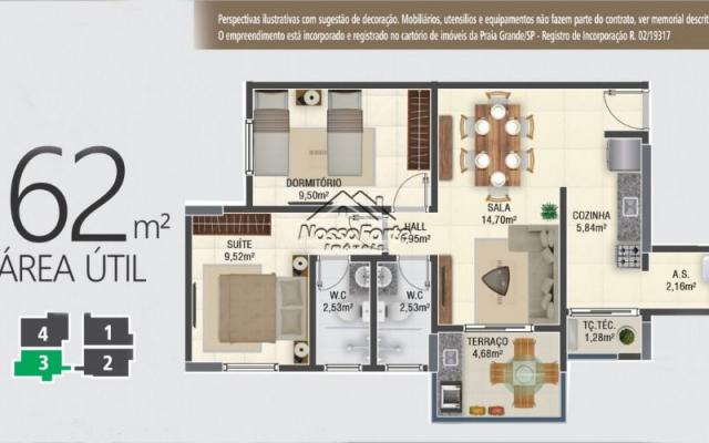 Lançamento Apartamento no Canto do Forte em Praia Grande - Foto 11