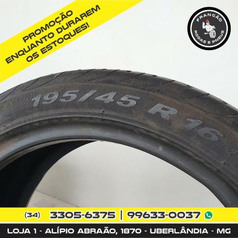 Vendo 4 Pneus 195/45 R16 Seminovos Pirelli - Foto 4