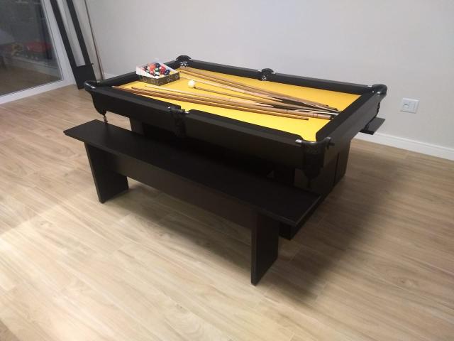 Mesa de Sinuca Tecido Amarelo Modelo MOV2029 - Foto 5
