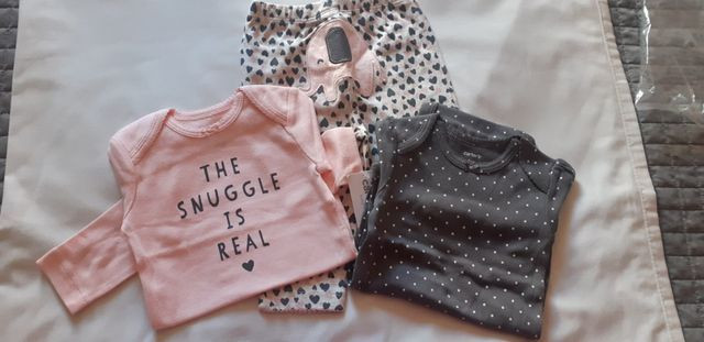 Conjunto body e calça baby girl - Carter's - Foto 3