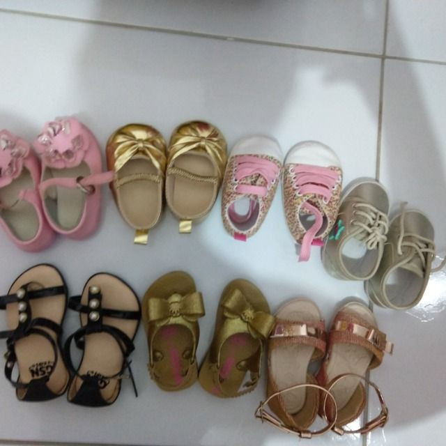 Vendo lote de sapatinhos. $70,00