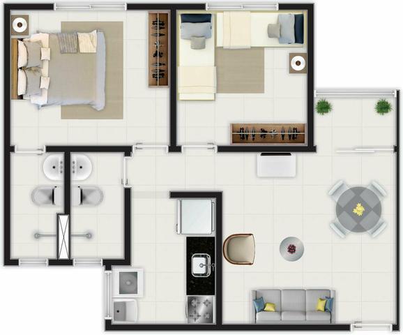 (BBA) Apartamento 2 ou 3 quartos, BEM LOCALIZADO no Turu - Foto 5