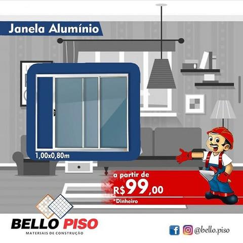 Janela alumínio 100x80
