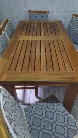 Mesa de madeira de Lei maciça - Foto 2