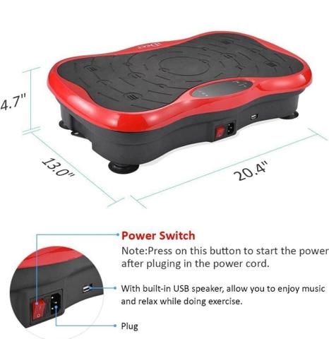 Plataforma vibratória inder life am9007 queima calorias nova