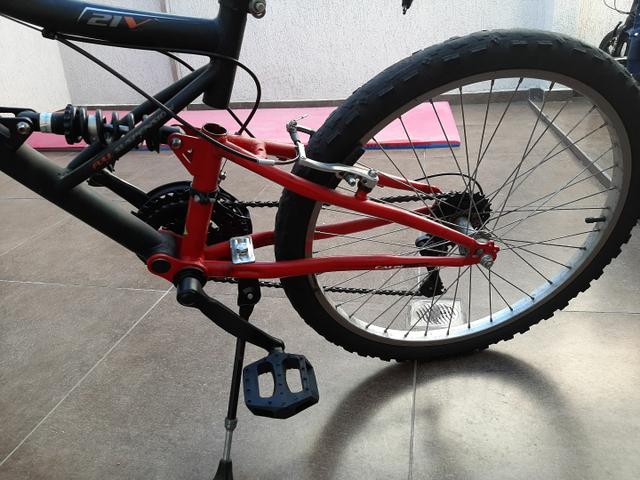 Bicicleta Caloi aro 24 com suspensão - Foto 3