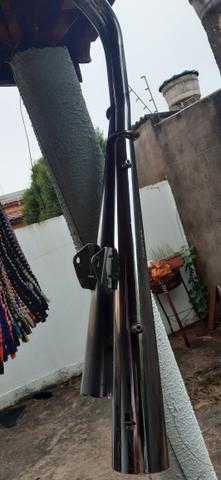 Vendo escapamento um da Titan mix e ou da fan com pedaleira - Foto 3