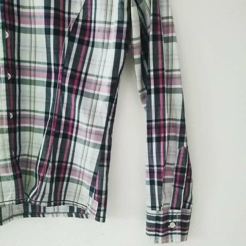 Blusão xadrez azul/preto/rosa/branco - Foto 5