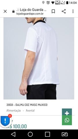 Dolmã jaleco uniforme pizzaiolo lanches - Foto 4