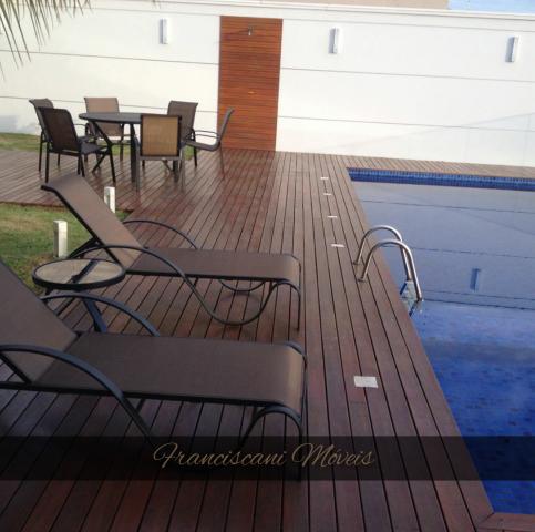 Combo completo em alumínio tela sling para beira da piscina