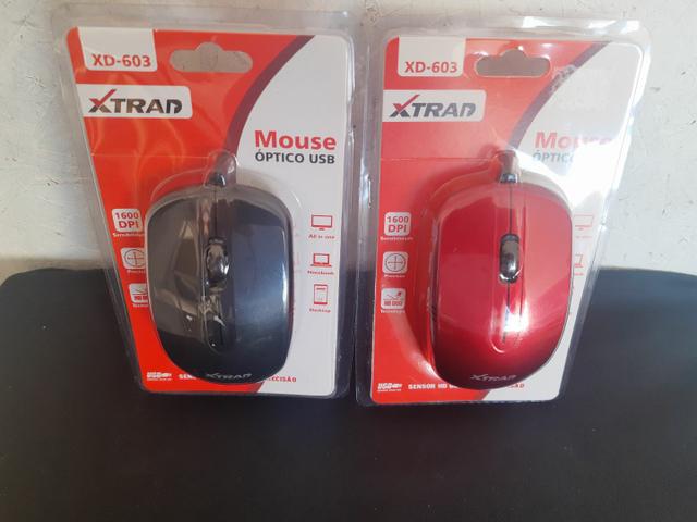 Mouse com fio USB XTRAD