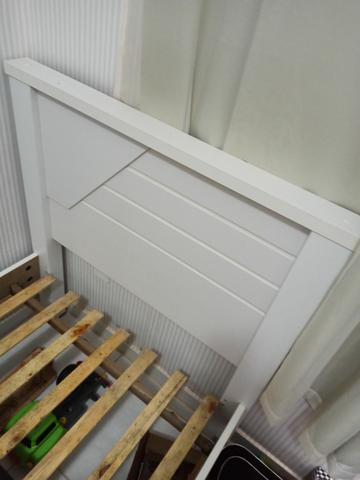Cama Solteiro branca 100% Mdf - Foto 2