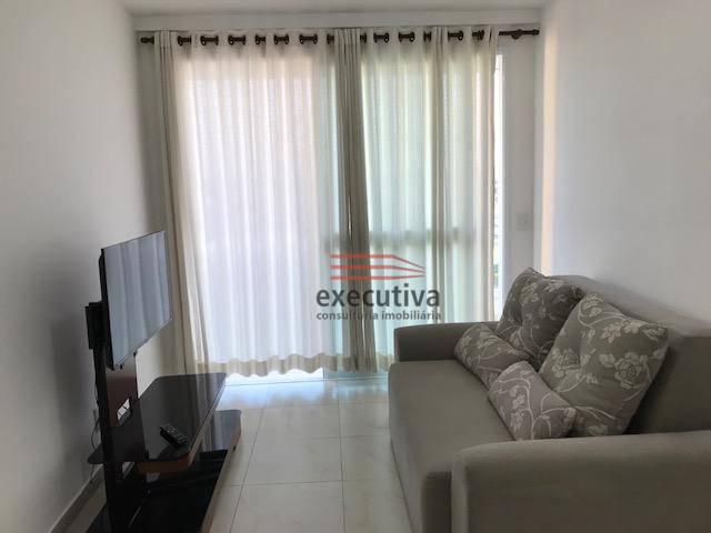 Apartamento com 1 dormitório para alugar, 57 m² por R$ 1.850,00/mês - Jardim das Colinas -