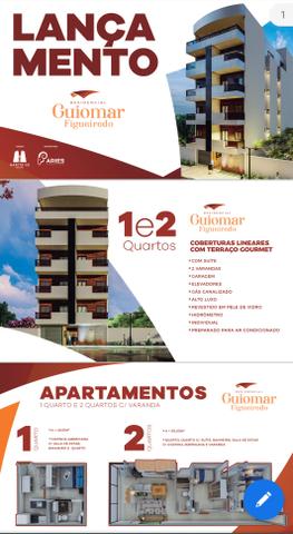 Oportunidade, Apartamento de 1Q 75 mil 2Q 175mil cobertura 250 mil