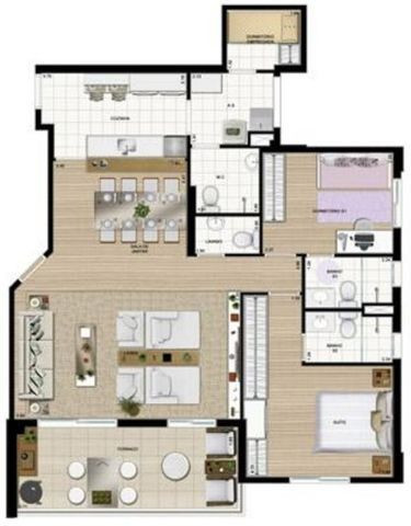 Aluga-se AP 104m² - Centro - SBC - Clube - 2vagas - Suite - 3Dorm - 4Banheiros - Foto 3