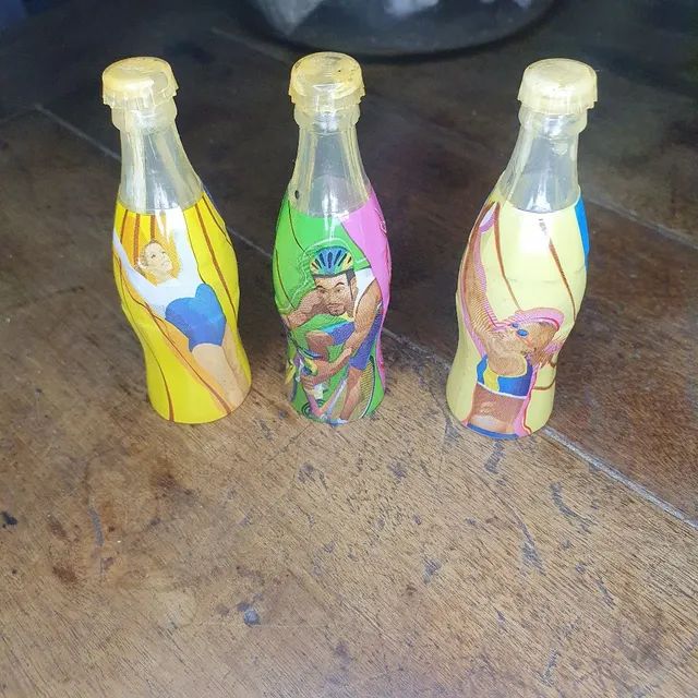 3 mini garrafinhas das Olimpíadas 2004