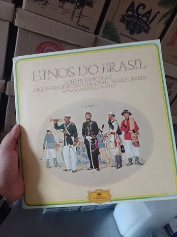 Raríssimo Disco de vinil dos hinos do Brasil de 1974