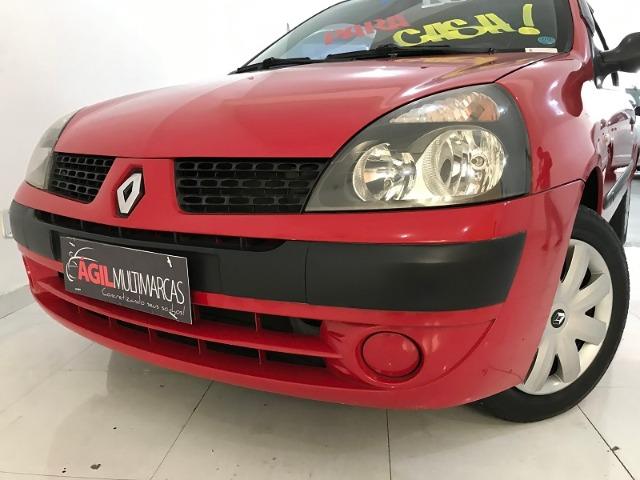 Renault Clio Authentique 1.0 Único dono 2004 Vermelho - Foto 10