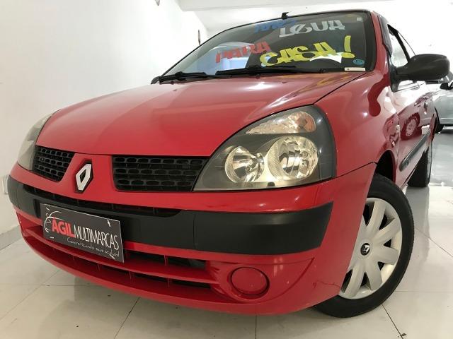 Renault Clio Authentique 1.0 Único dono 2004 Vermelho - Foto 4