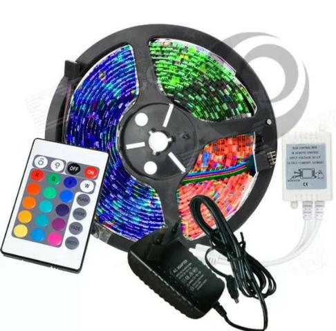 Fita led RGB 5M decoração - 16cores com controle